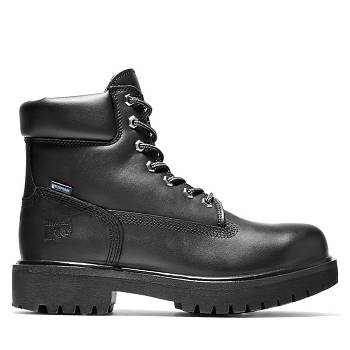 Timberland Férfi PRO Direct Attach 6" Soft Toe Vízálló Bakancs Fekete